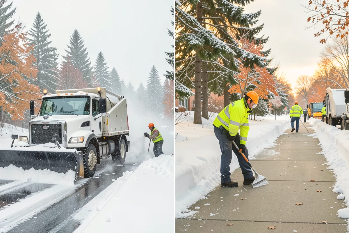 Medical Office Parking Lot Snow Removal in Brier, Snohomish County, WA - Identify ADA spaces, ramps, and patient drop-off zones with clinic staff