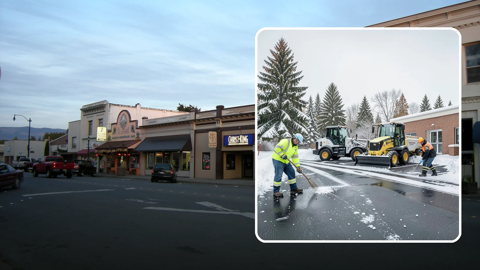 Medical Office Parking Lot Snow Removal in Burlington, Skagit County, WA - We keep medical office lots and ADA access clear so Western Washington patients can reach care through any winter storm.
