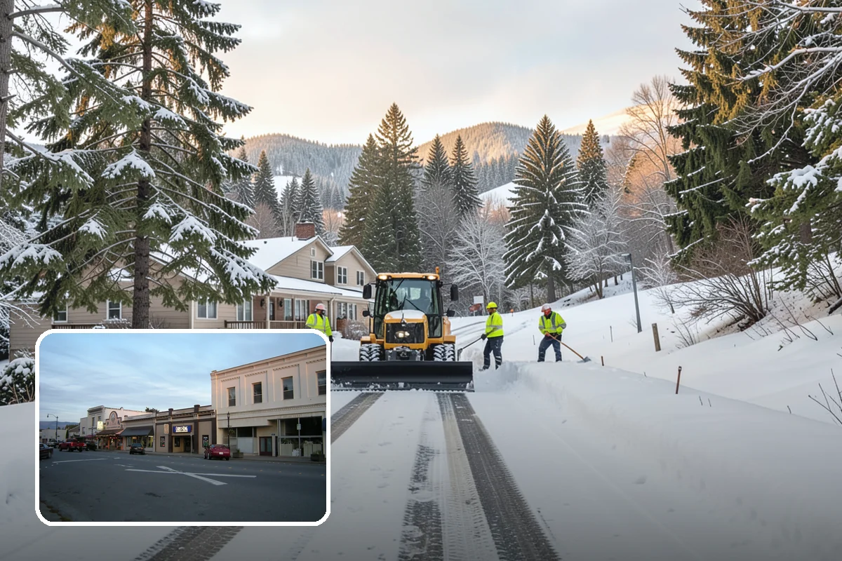 Medical Office Parking Lot Snow Removal in Burlington, Skagit County, WA - Vulnerable patients reach the entrance over cleared, deiced surfaces
