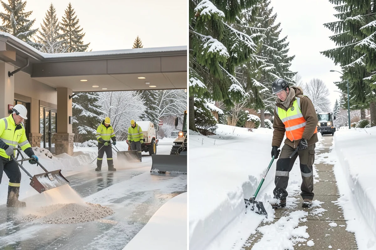 Medical Office Parking Lot Snow Removal in Burlington, Skagit County, WA - Identify ADA spaces, ramps, and patient drop-off zones with clinic staff