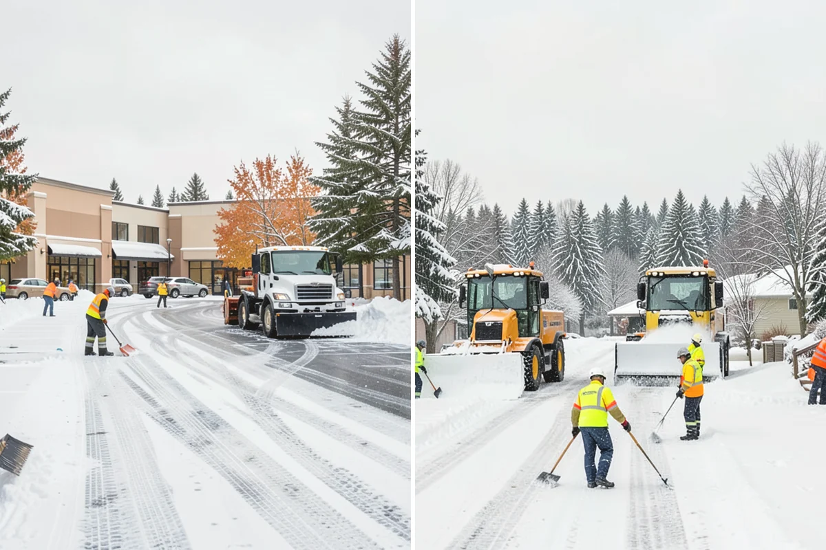 Medical Office Parking Lot Snow Removal in Carnation, King County, WA - Identify ADA spaces, ramps, and patient drop-off zones with clinic staff