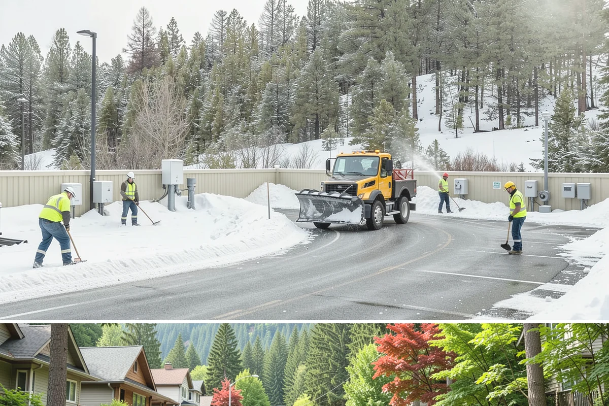Medical Office Parking Lot Snow Removal in Darrington, Snohomish County, WA - Medical office lots in Western Washington see peak winter demand from December through February, when freeze-thaw cycles are most...