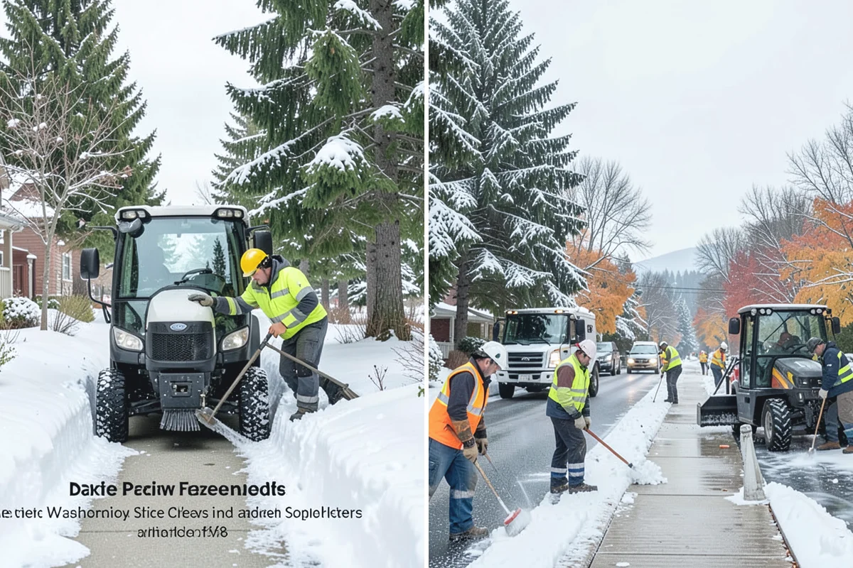 Medical Office Parking Lot Snow Removal in Des Moines, King County, WA - Identify ADA spaces, ramps, and patient drop-off zones with clinic staff