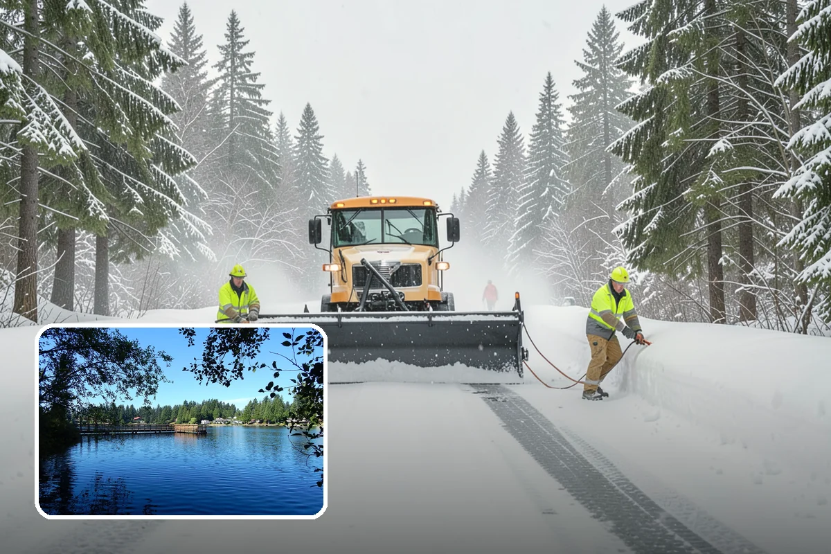 Medical Office Parking Lot Snow Removal in Federal Way, King County, WA - Vulnerable patients reach the entrance over cleared, deiced surfaces