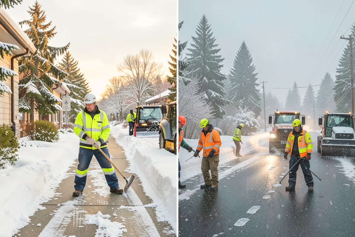 Medical Office Parking Lot Snow Removal in Fife, Pierce County, WA - Identify ADA spaces, ramps, and patient drop-off zones with clinic staff