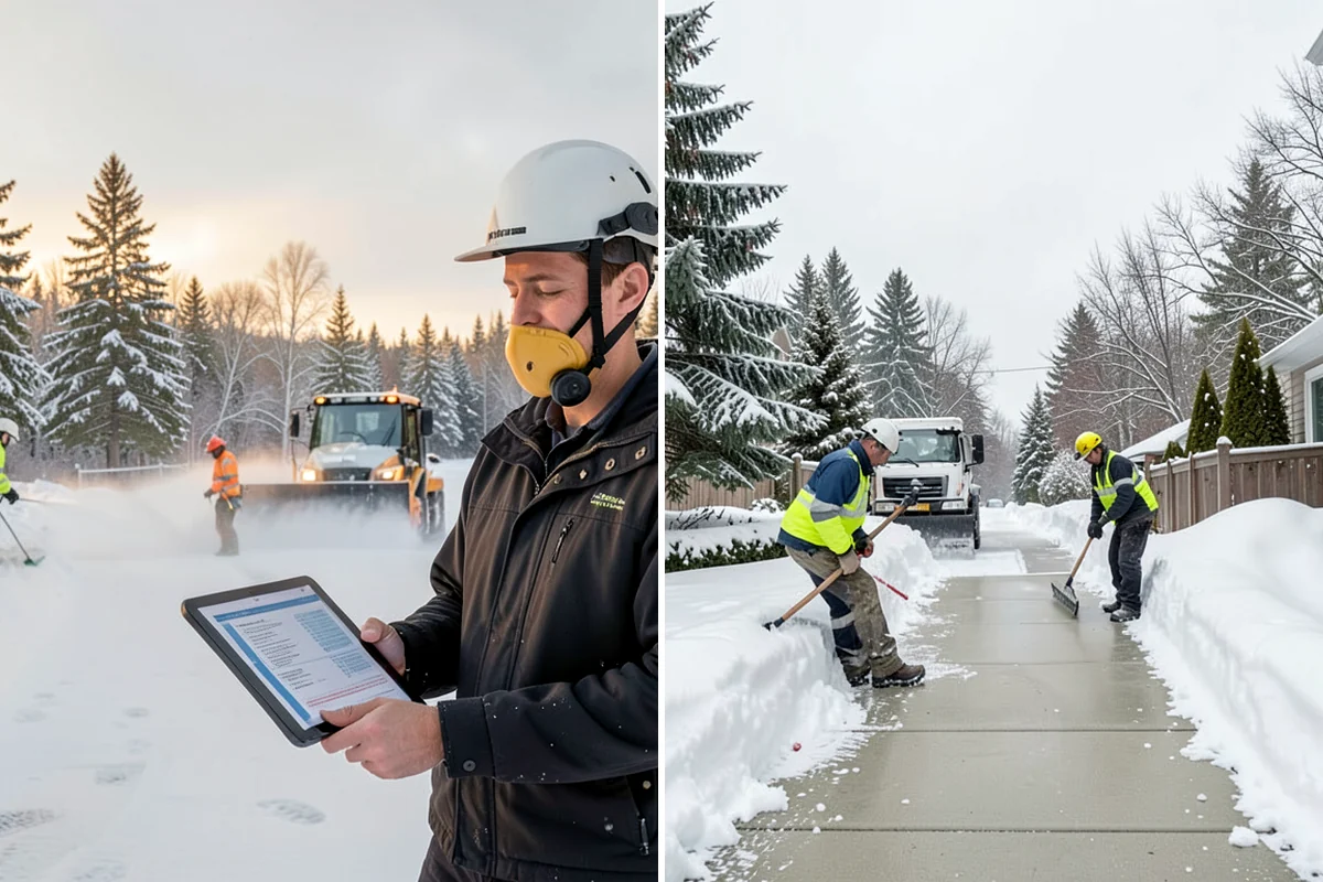 Medical Office Parking Lot Snow Removal in Gig Harbor, Pierce County, WA - Identify ADA spaces, ramps, and patient drop-off zones with clinic staff
