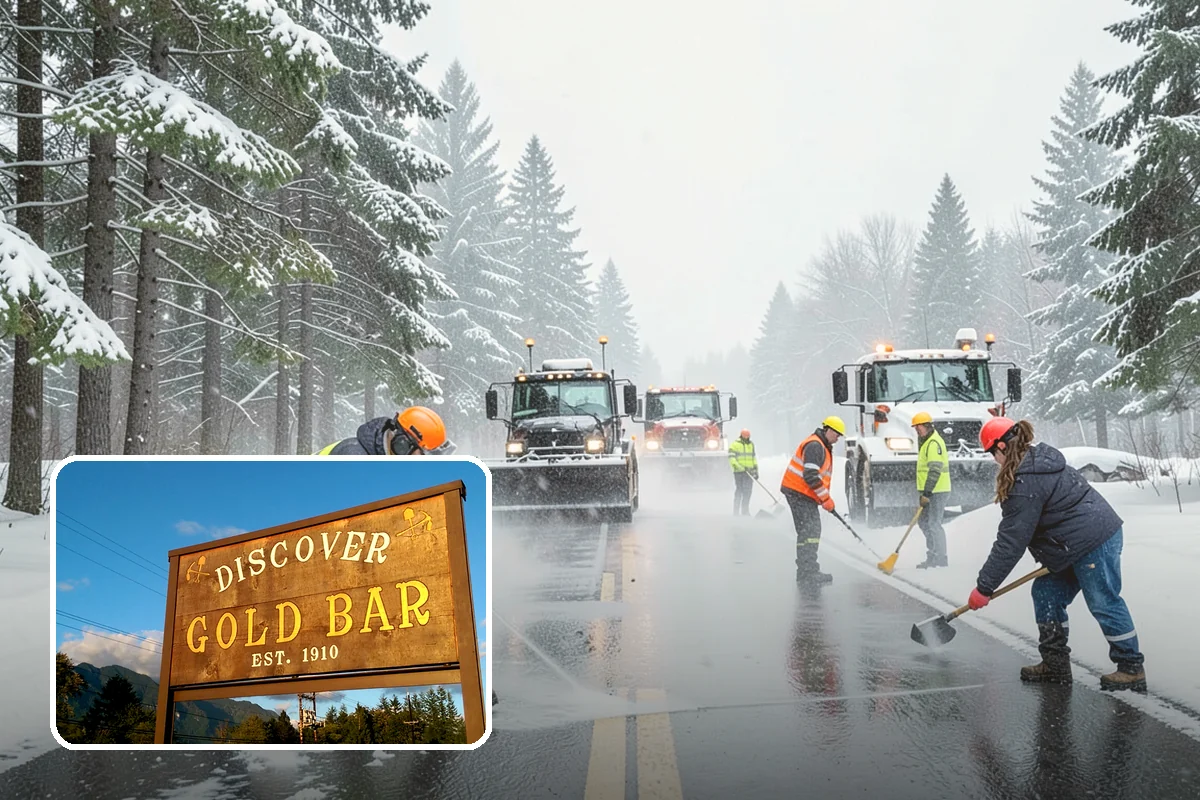Medical Office Parking Lot Snow Removal in Gold Bar, Snohomish County, WA - Vulnerable patients reach the entrance over cleared, deiced surfaces
