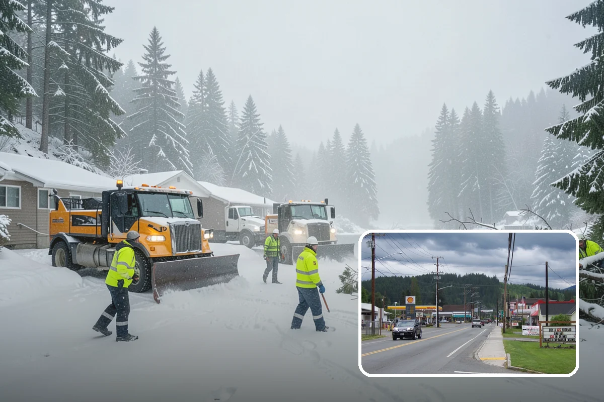 Medical Office Parking Lot Snow Removal in Granite Falls, Snohomish County, WA - Vulnerable patients reach the entrance over cleared, deiced surfaces