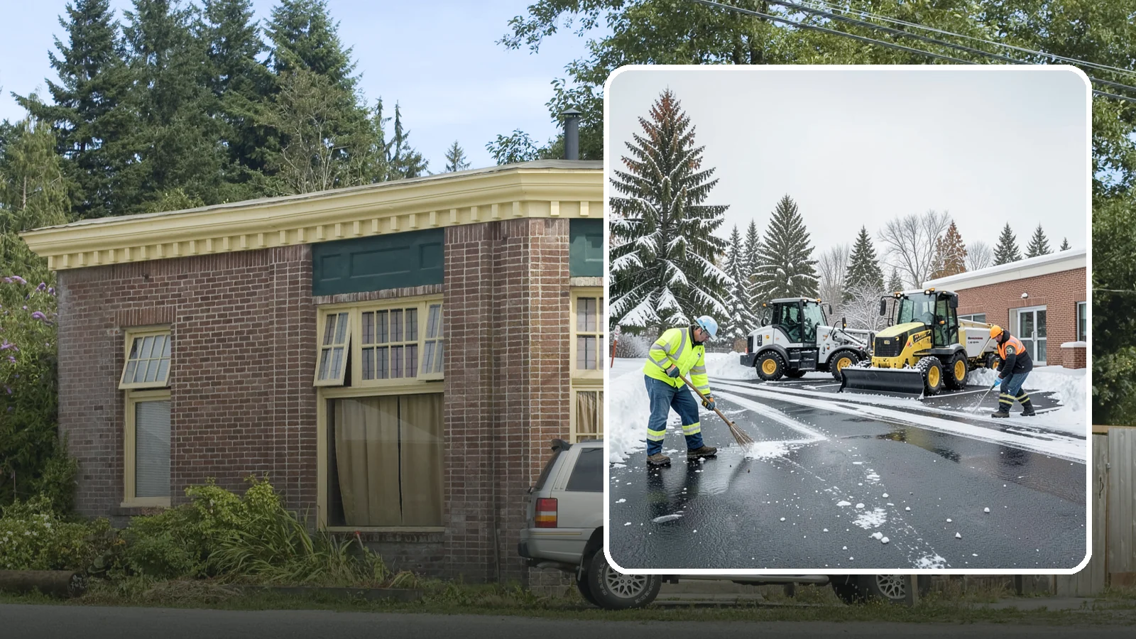 Medical Office Parking Lot Snow Removal in Hamilton, Skagit County, WA - We keep medical office lots and ADA access clear so Western Washington patients can reach care through any winter storm.