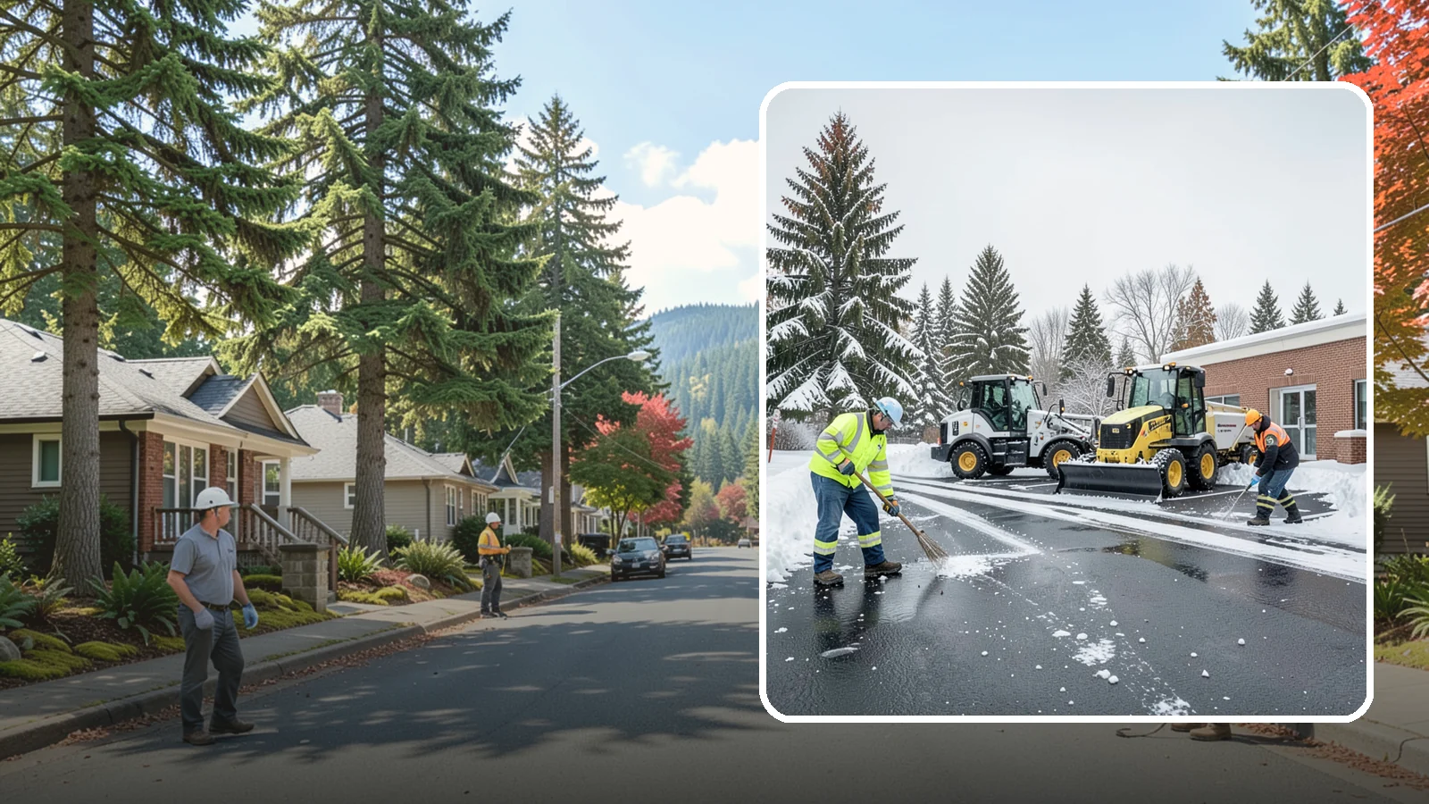 Medical Office Parking Lot Snow Removal in Hunts Point, King County, WA - We keep medical office lots and ADA access clear so Western Washington patients can reach care through any winter storm.