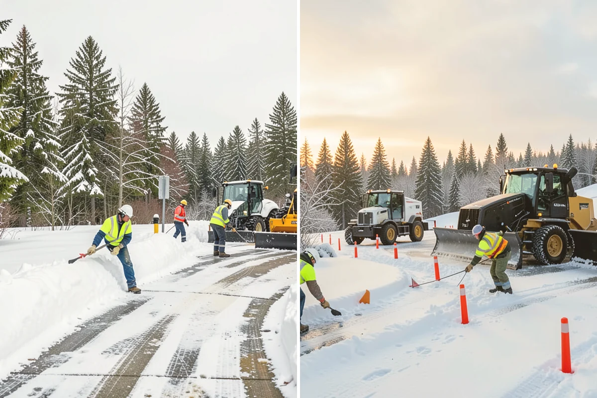 Medical Office Parking Lot Snow Removal in Kent, King County, WA - Identify ADA spaces, ramps, and patient drop-off zones with clinic staff