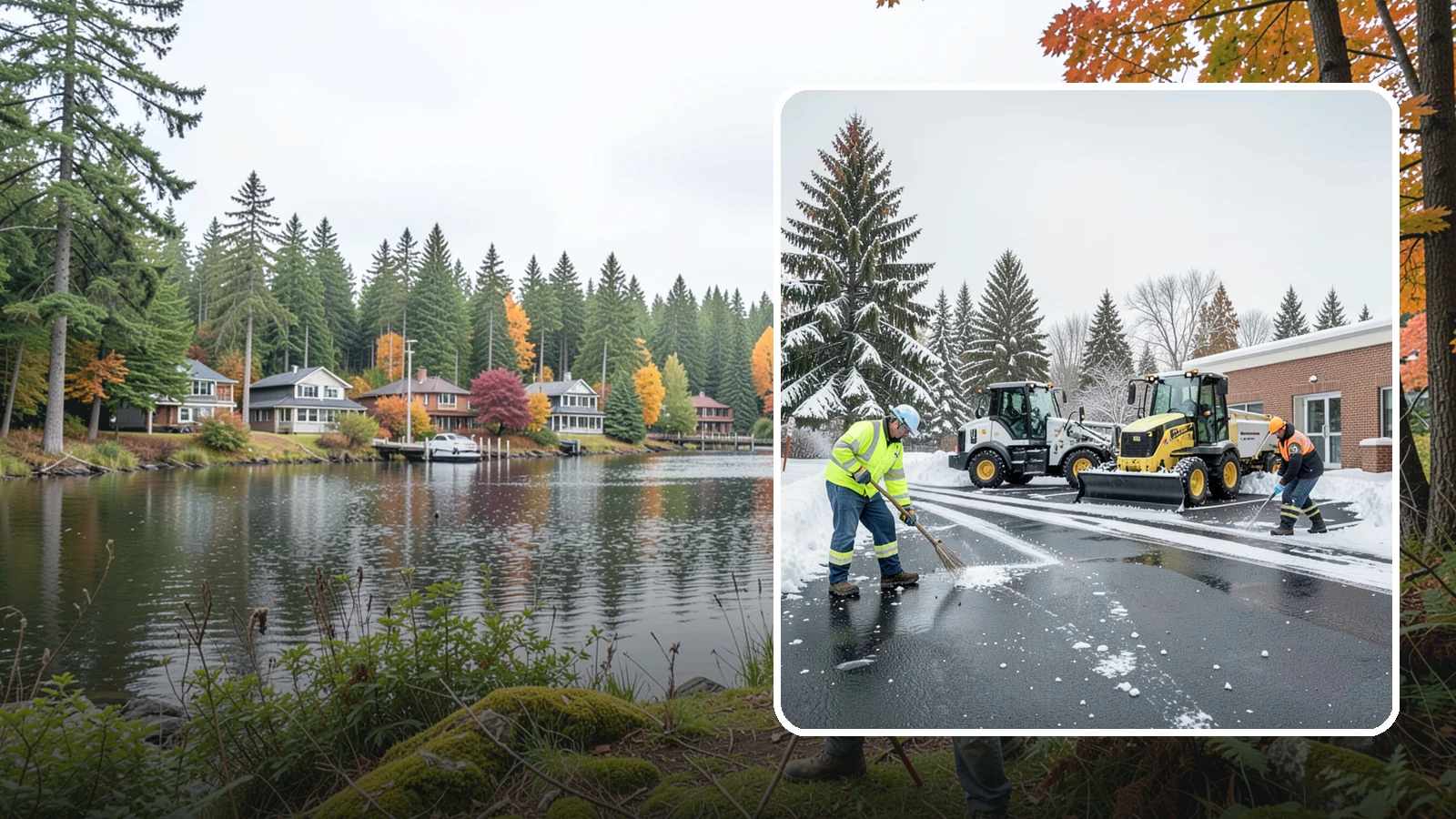 Medical Office Parking Lot Snow Removal in La Conner, Skagit County, WA - We keep medical office lots and ADA access clear so Western Washington patients can reach care through any winter storm.