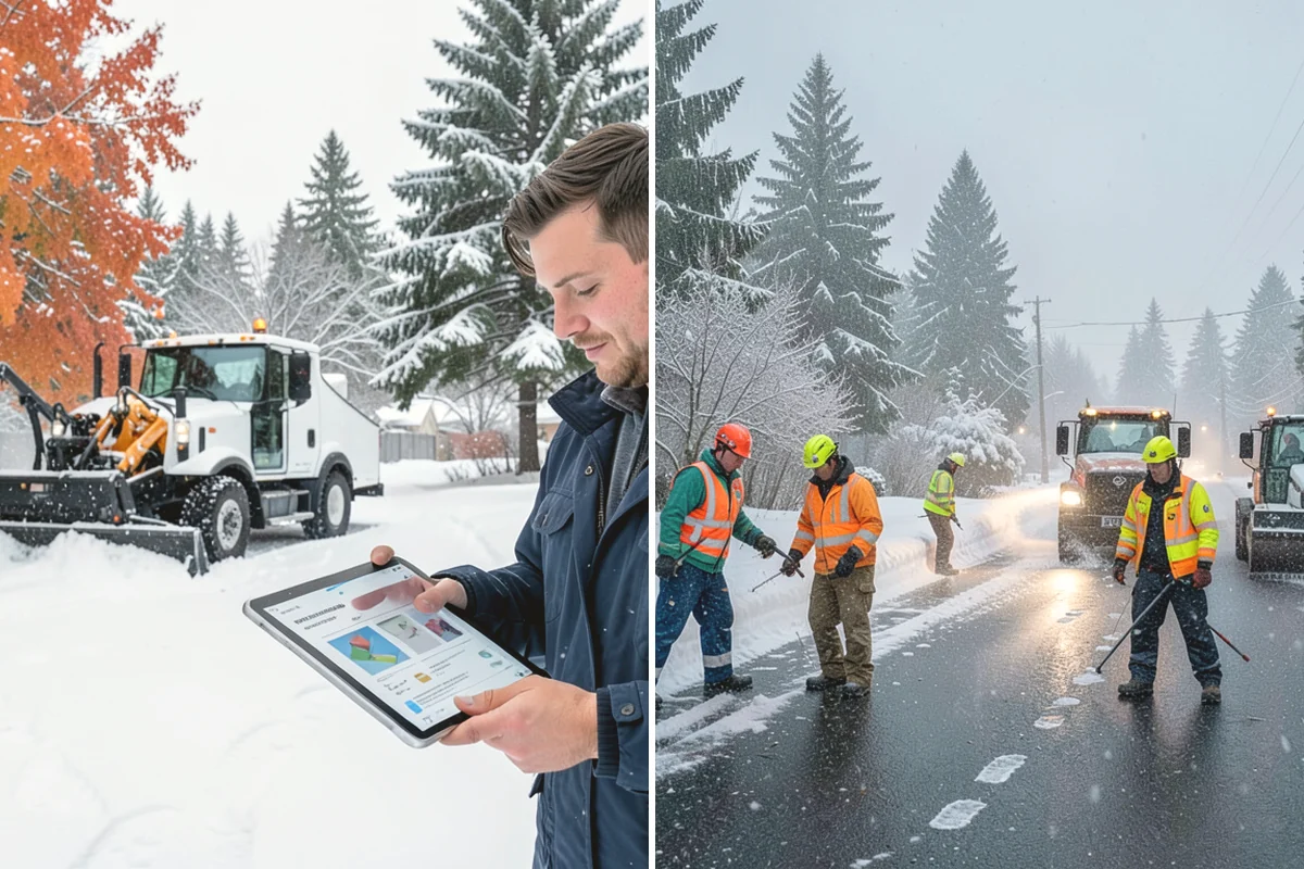 Medical Office Parking Lot Snow Removal in La Conner, Skagit County, WA - Identify ADA spaces, ramps, and patient drop-off zones with clinic staff