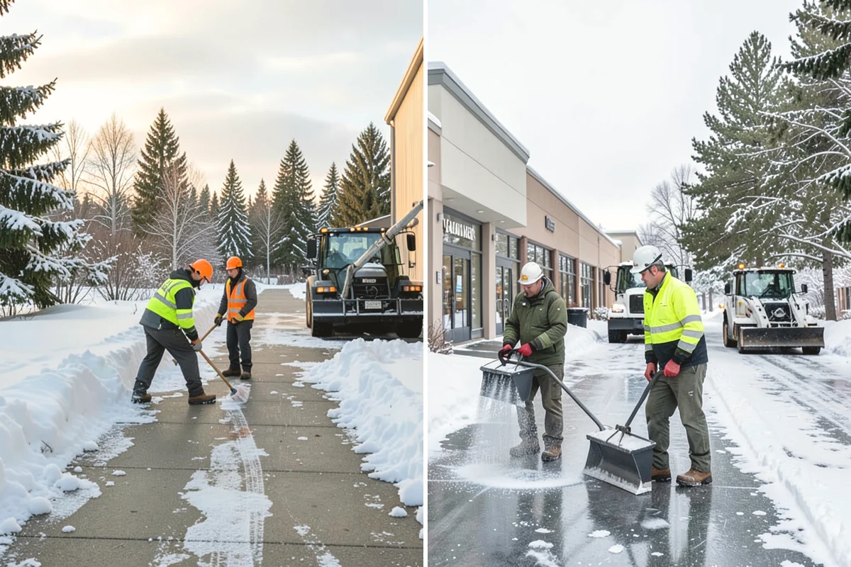 Medical Office Parking Lot Snow Removal in Lake Stevens, Snohomish County, WA - Identify ADA spaces, ramps, and patient drop-off zones with clinic staff