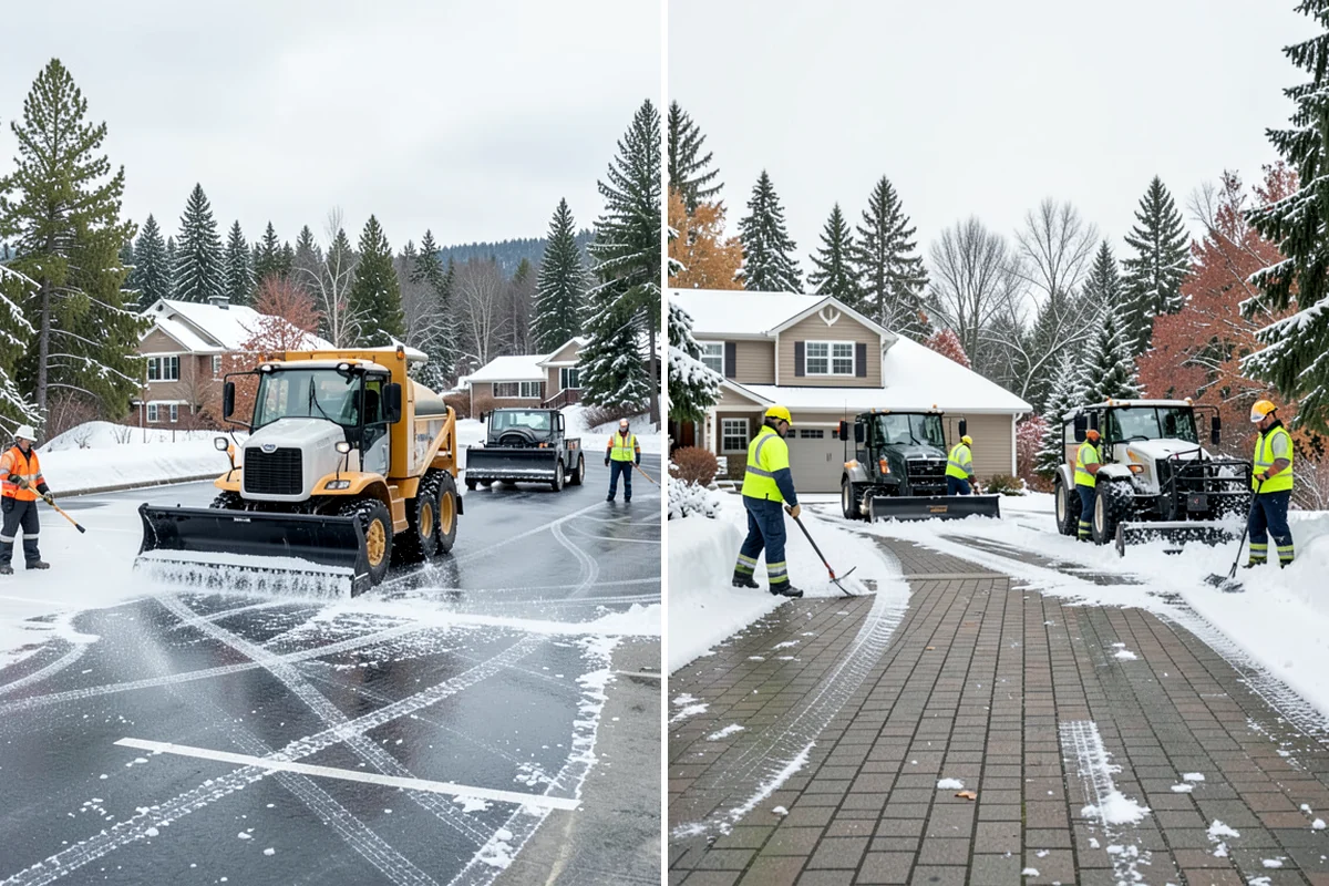 Medical Office Parking Lot Snow Removal in Lyman, Skagit County, WA - Identify ADA spaces, ramps, and patient drop-off zones with clinic staff
