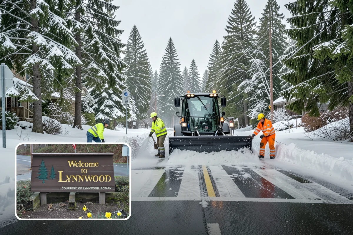 Medical Office Parking Lot Snow Removal in Lynnwood, Snohomish County, WA - Vulnerable patients reach the entrance over cleared, deiced surfaces