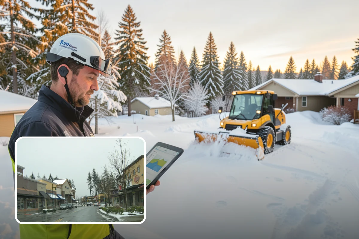 Medical Office Parking Lot Snow Removal in Mill Creek, Snohomish County, WA - Vulnerable patients reach the entrance over cleared, deiced surfaces