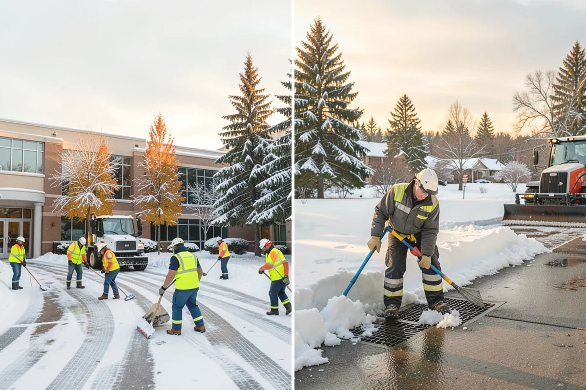 Medical Office Parking Lot Snow Removal in Mill Creek, Snohomish County, WA - Identify ADA spaces, ramps, and patient drop-off zones with clinic staff