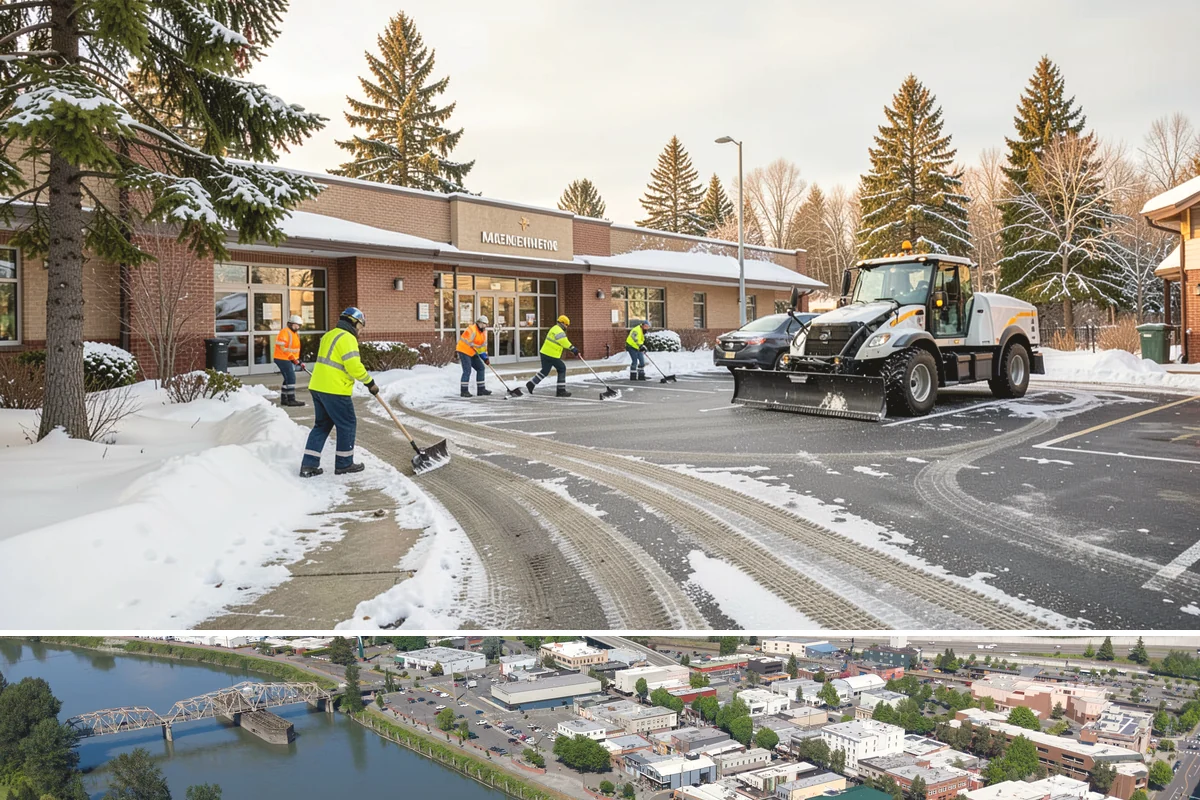 Medical Office Parking Lot Snow Removal in Mount Vernon, Skagit County, WA - Medical office lots in Western Washington see peak winter demand from December through February, when freeze-thaw cycles are most...
