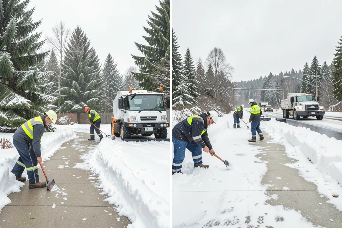 Medical Office Parking Lot Snow Removal in Mountlake Terrace, Snohomish County, WA - Identify ADA spaces, ramps, and patient drop-off zones with clinic staff