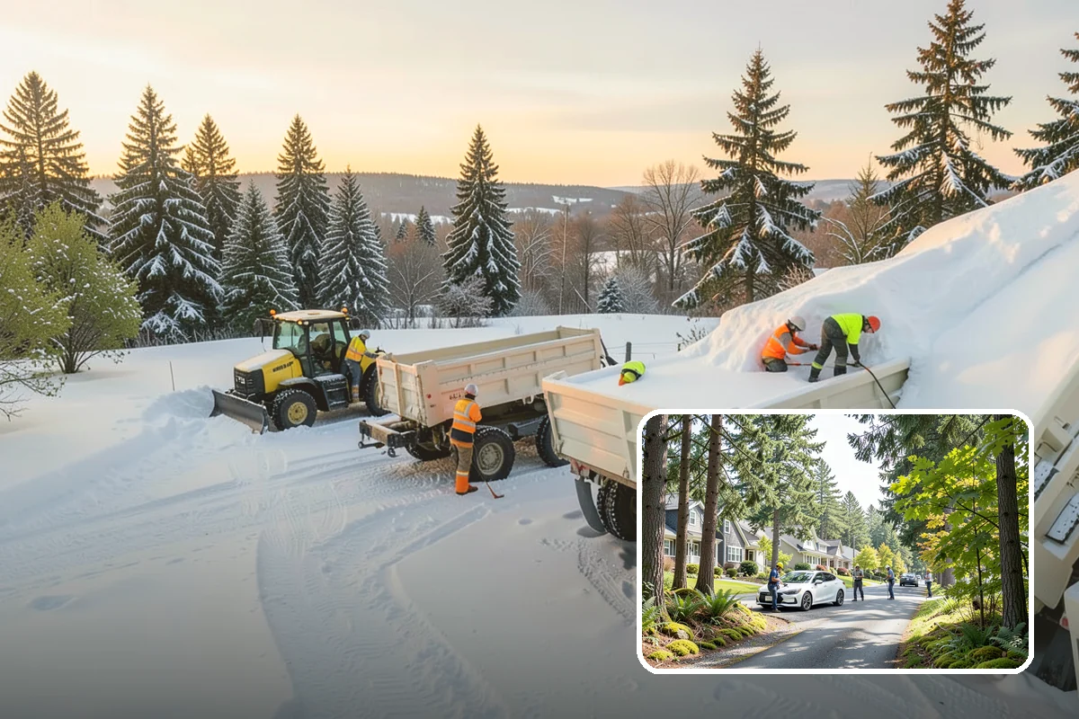 Medical Office Parking Lot Snow Removal in Normandy Park, King County, WA - Vulnerable patients reach the entrance over cleared, deiced surfaces