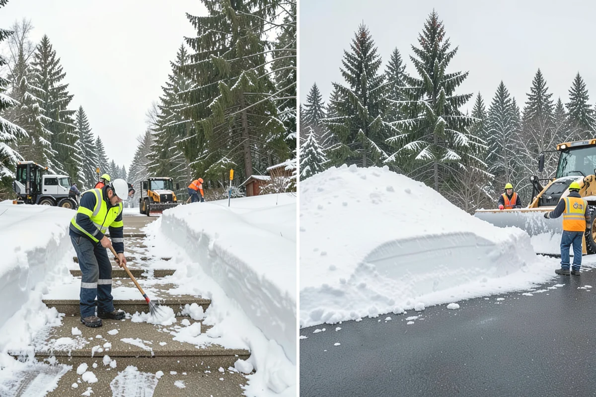 Medical Office Parking Lot Snow Removal in North Bend, King County, WA - Identify ADA spaces, ramps, and patient drop-off zones with clinic staff