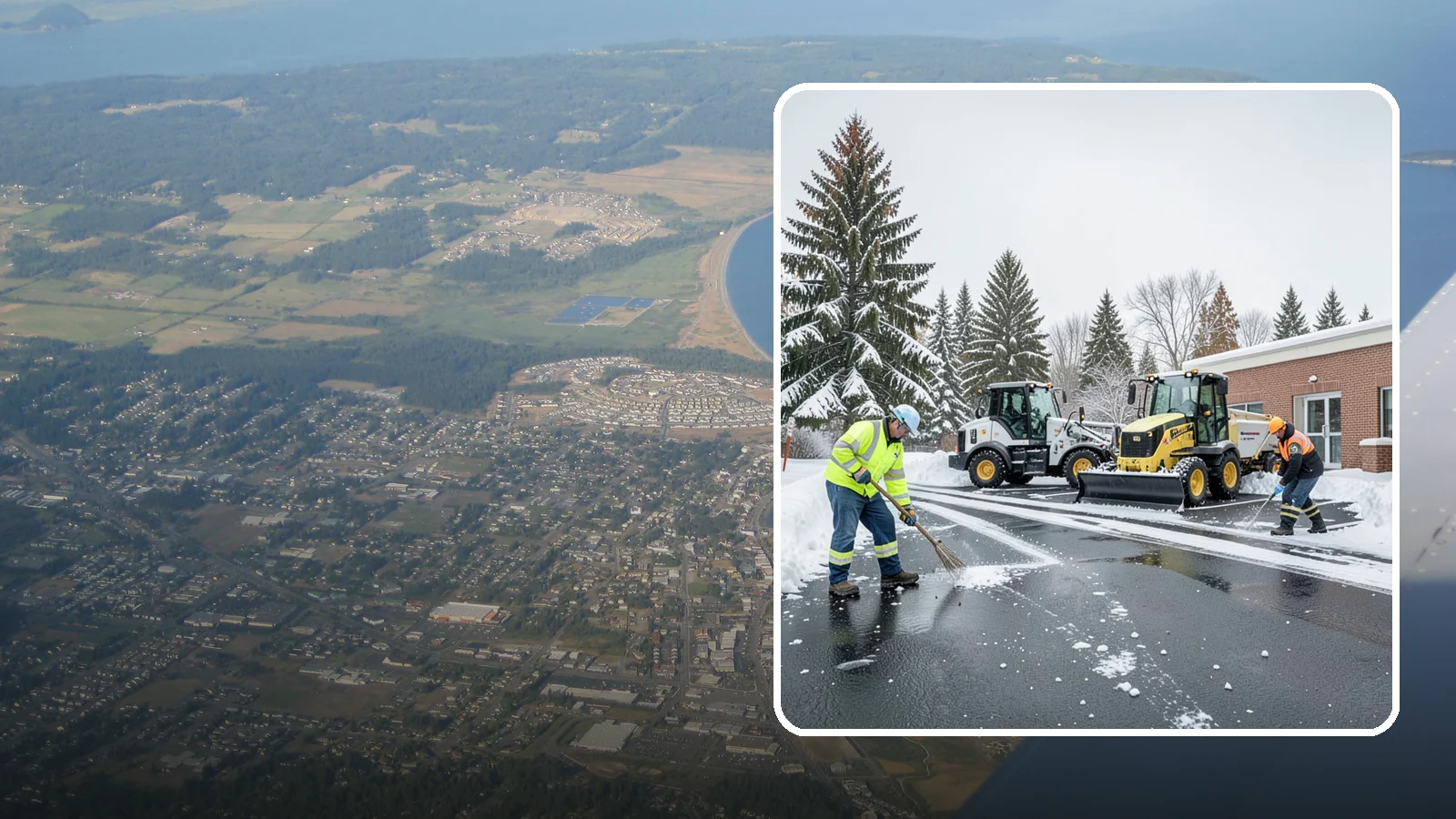 Medical Office Parking Lot Snow Removal in Oak Harbor, Island County, WA - We keep medical office lots and ADA access clear so Western Washington patients can reach care through any winter storm.
