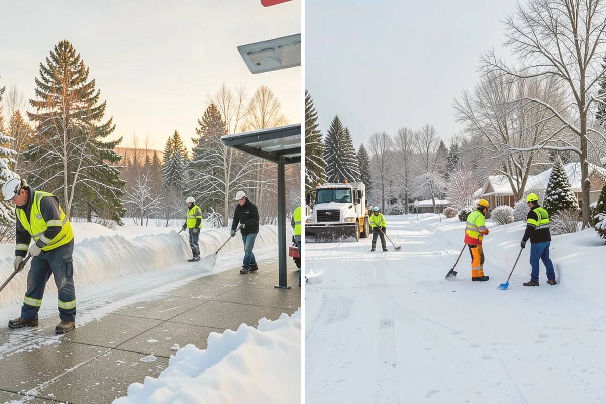 Medical Office Parking Lot Snow Removal in Orting, Pierce County, WA - Identify ADA spaces, ramps, and patient drop-off zones with clinic staff