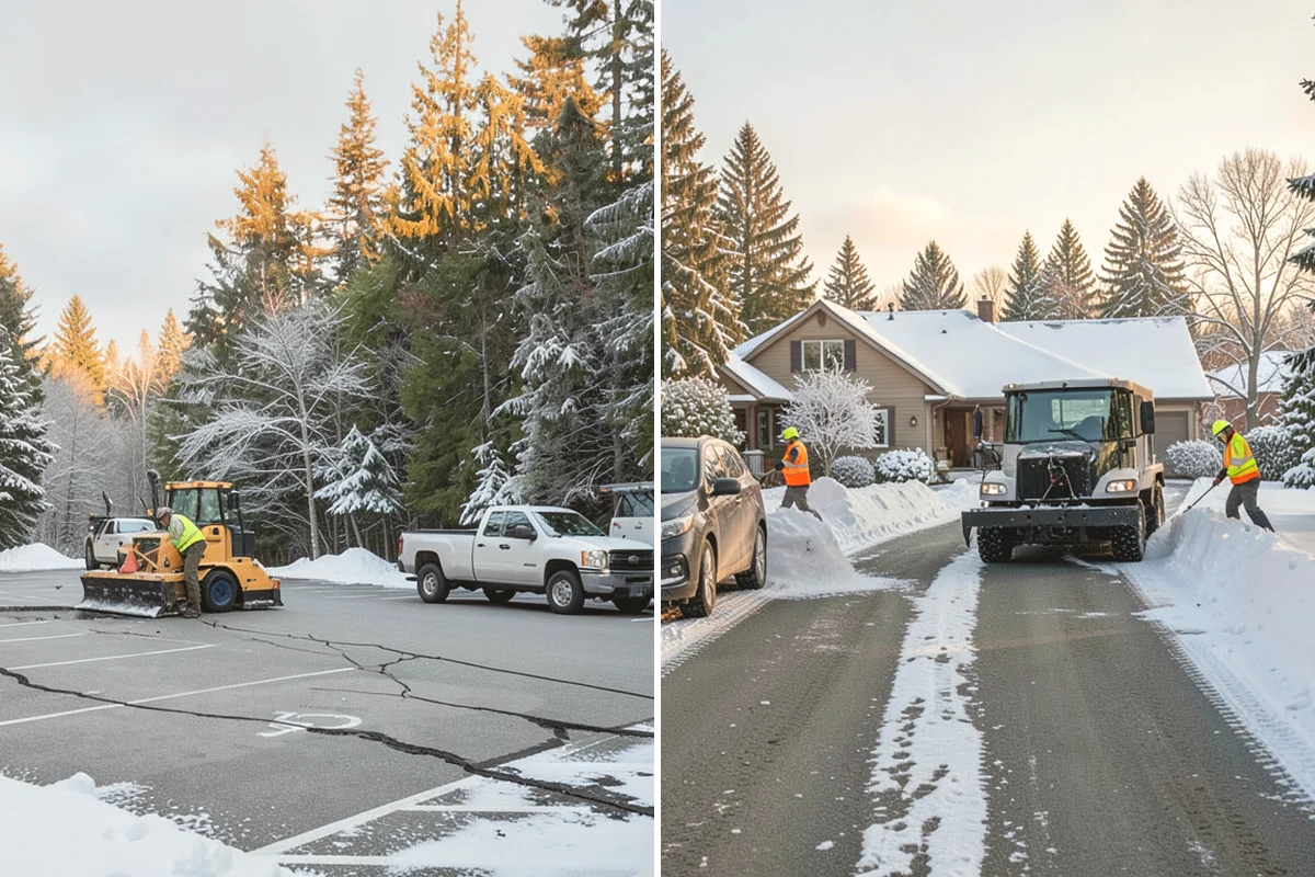 Medical Office Parking Lot Snow Removal in Ruston, Pierce County, WA - Identify ADA spaces, ramps, and patient drop-off zones with clinic staff