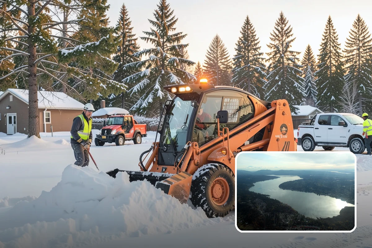 Medical Office Parking Lot Snow Removal in Sammamish, King County, WA - Vulnerable patients reach the entrance over cleared, deiced surfaces