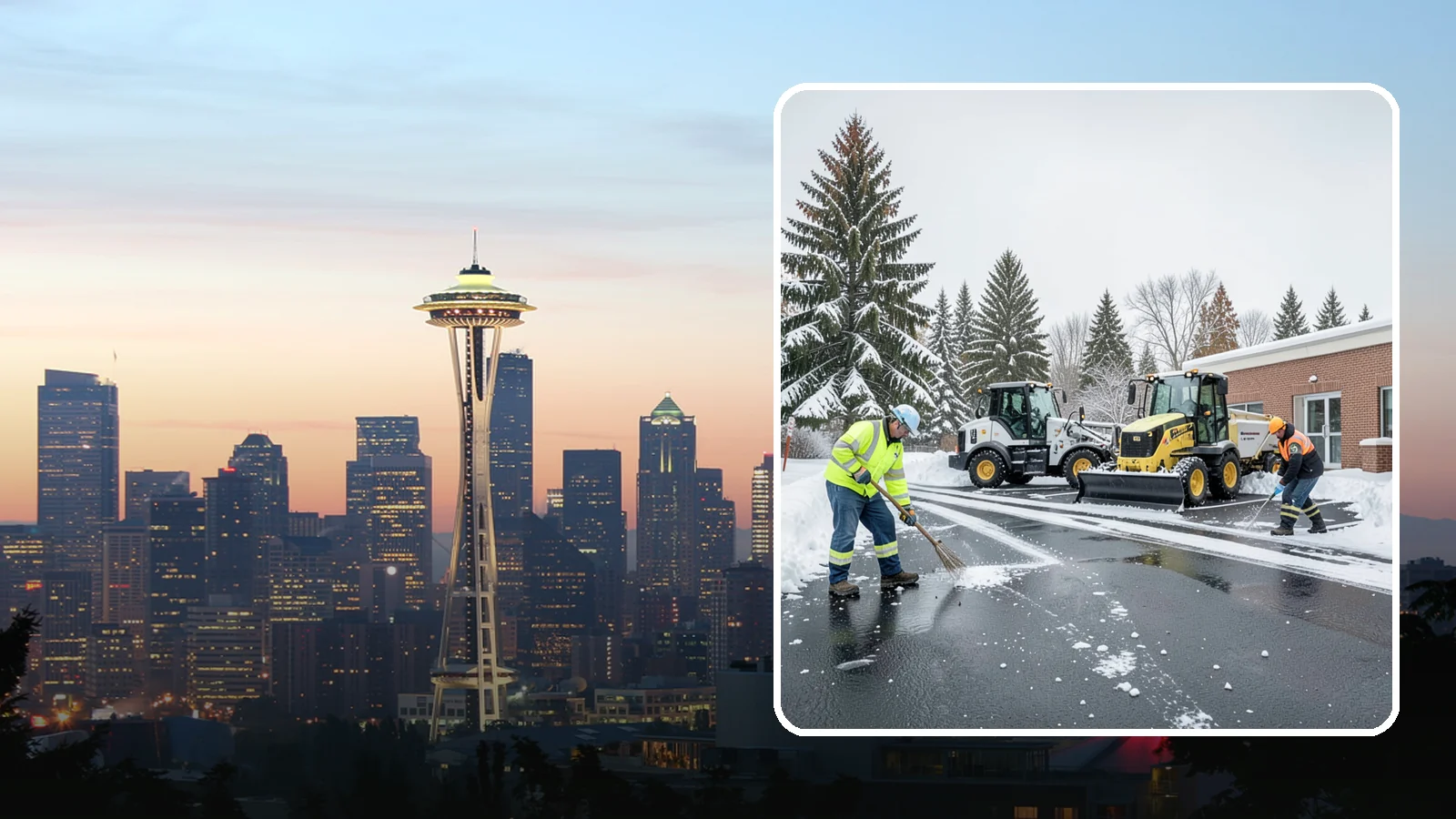 Medical Office Parking Lot Snow Removal in Seattle, King County, WA - We keep medical office lots and ADA access clear so Western Washington patients can reach care through any winter storm.