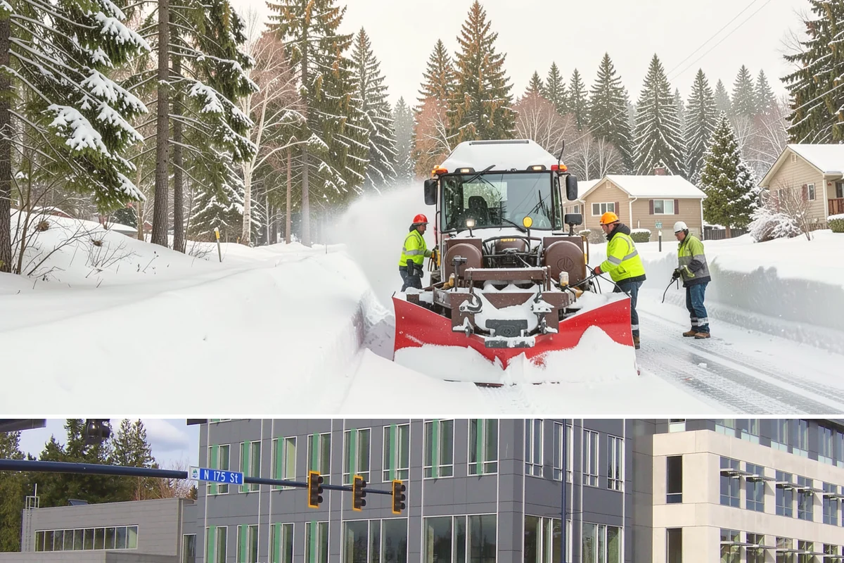 Medical Office Parking Lot Snow Removal in Shoreline, King County, WA - Medical office lots in Western Washington see peak winter demand from December through February, when freeze-thaw cycles are most...