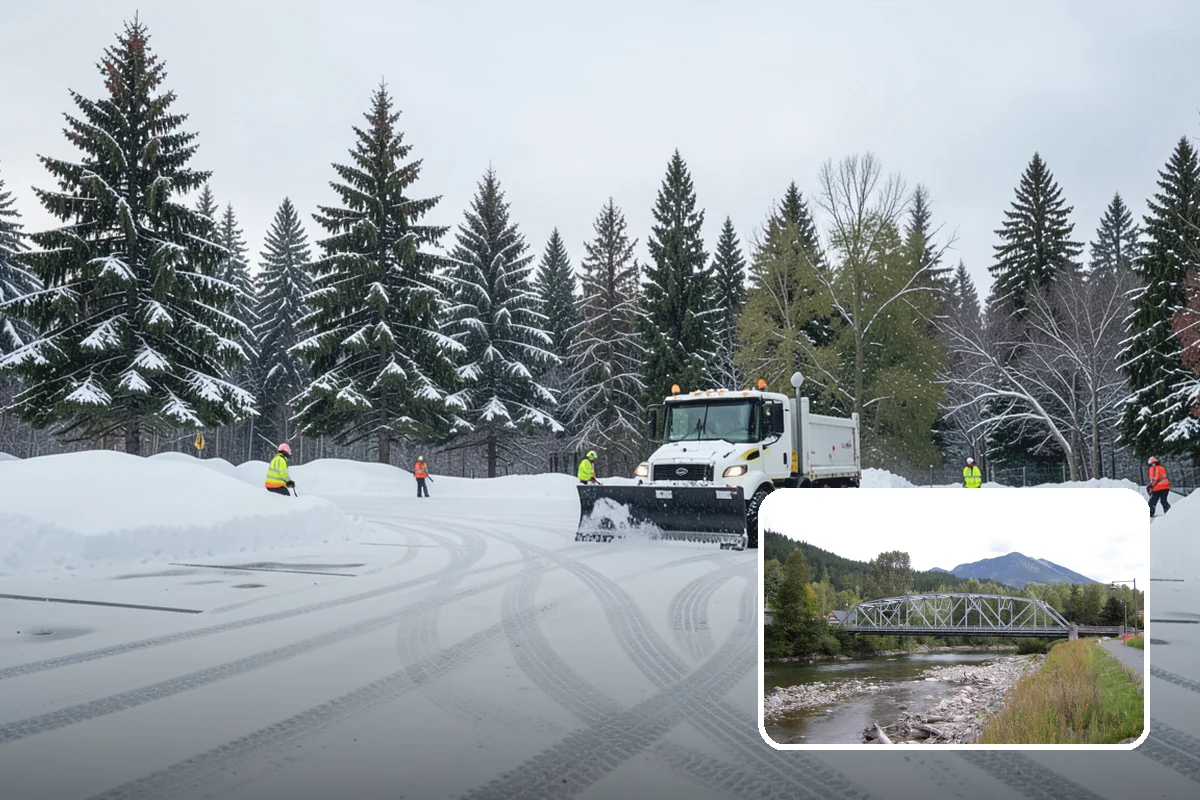 Medical Office Parking Lot Snow Removal in Skykomish, King County, WA - Vulnerable patients reach the entrance over cleared, deiced surfaces
