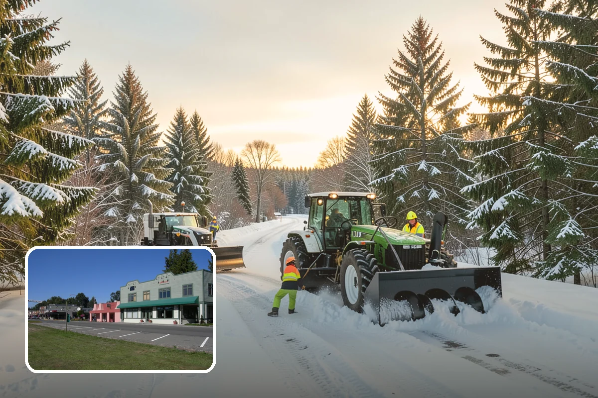 Medical Office Parking Lot Snow Removal in Snoqualmie, King County, WA - Vulnerable patients reach the entrance over cleared, deiced surfaces