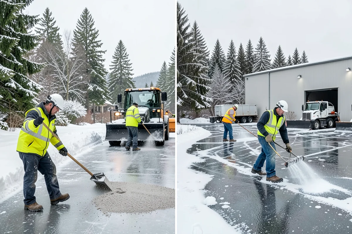 Medical Office Parking Lot Snow Removal in Snoqualmie, King County, WA - Identify ADA spaces, ramps, and patient drop-off zones with clinic staff