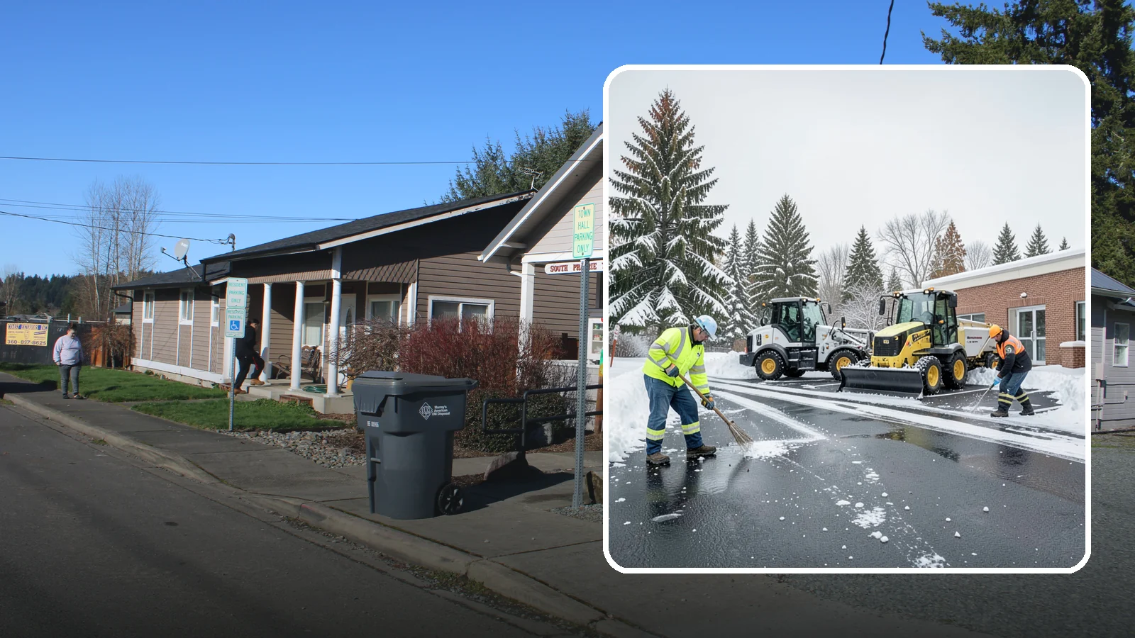 Medical Office Parking Lot Snow Removal in South Prairie, Pierce County, WA - We keep medical office lots and ADA access clear so Western Washington patients can reach care through any winter storm.
