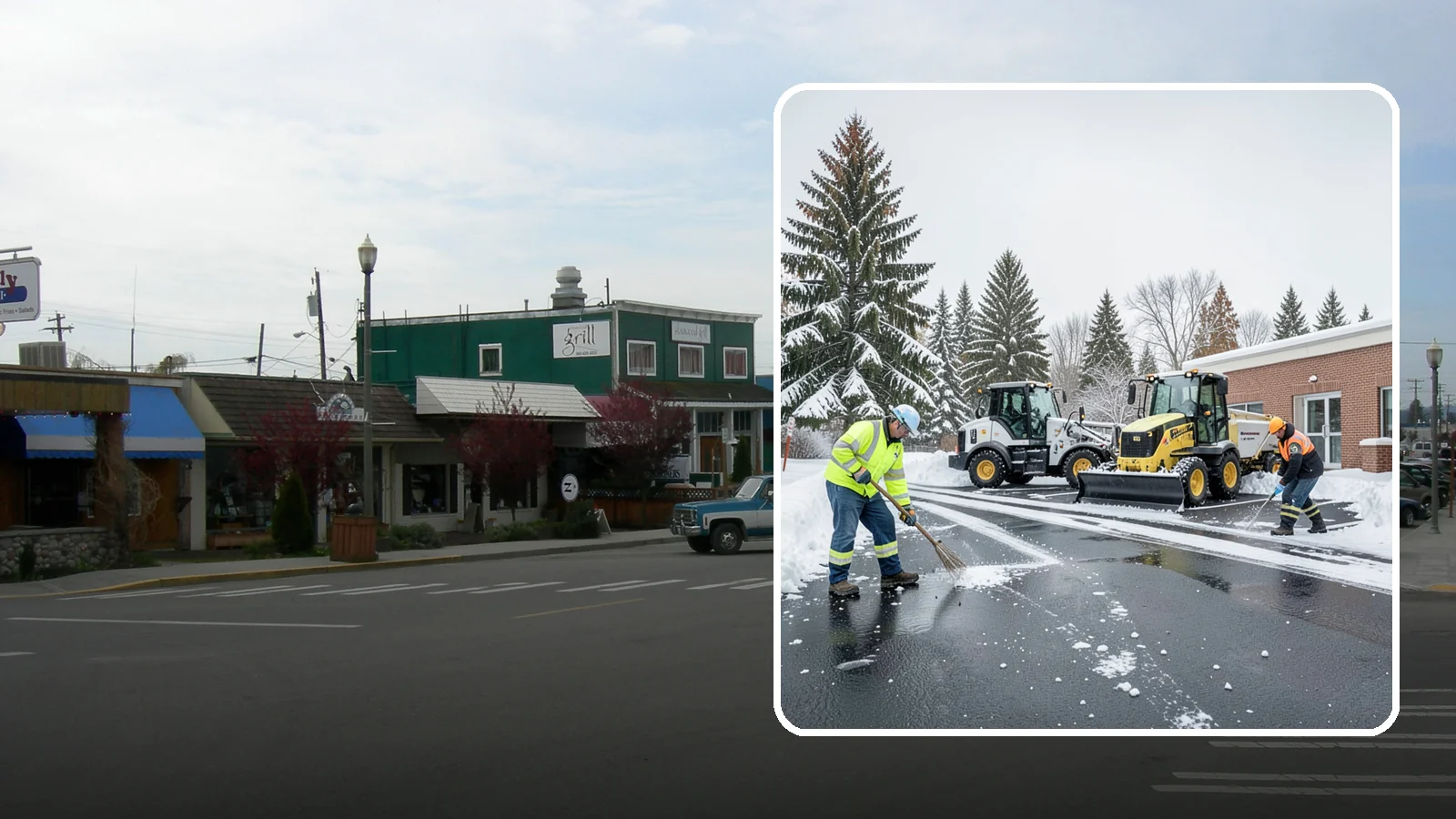Medical Office Parking Lot Snow Removal in Stanwood, Snohomish County, WA - We keep medical office lots and ADA access clear so Western Washington patients can reach care through any winter storm.