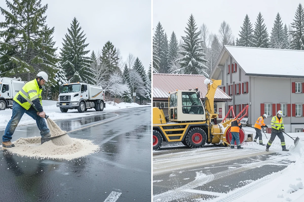 Medical Office Parking Lot Snow Removal in Wilkeson, Pierce County, WA - Identify ADA spaces, ramps, and patient drop-off zones with clinic staff