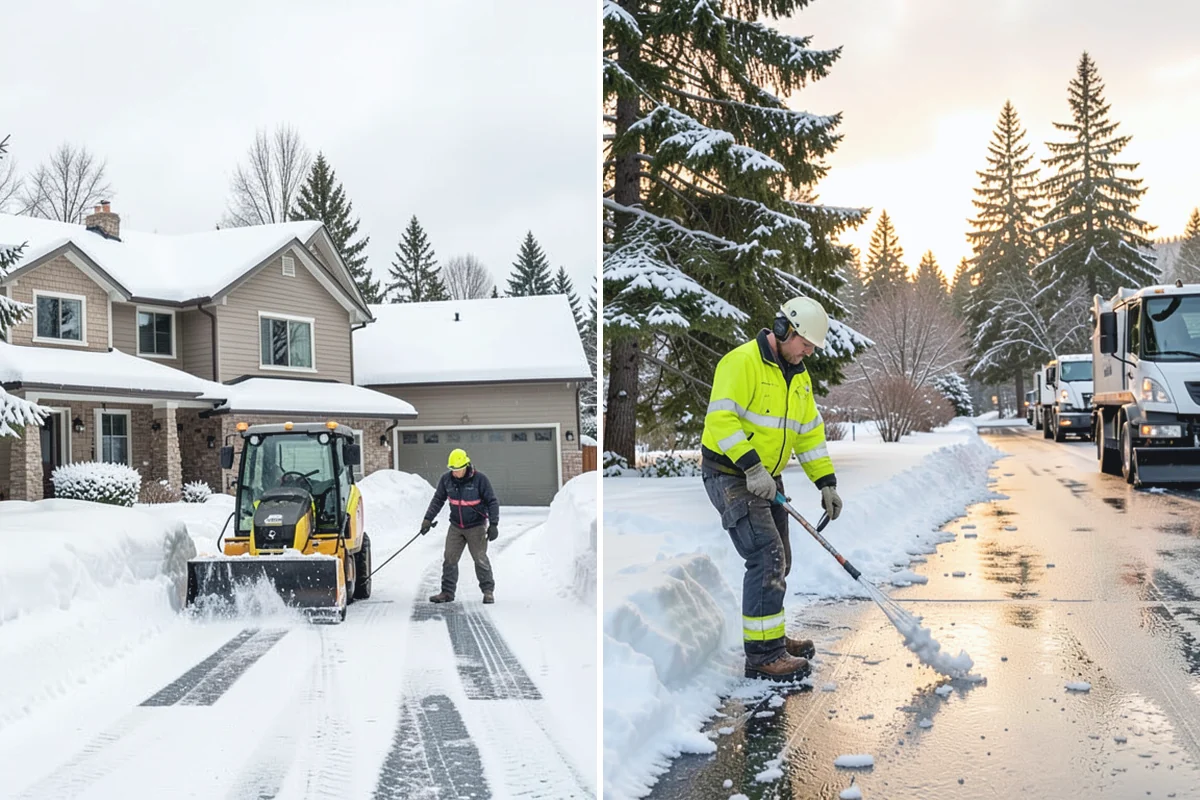 Medical Office Parking Lot Snow Removal in Woodinville, King County, WA - Identify ADA spaces, ramps, and patient drop-off zones with clinic staff