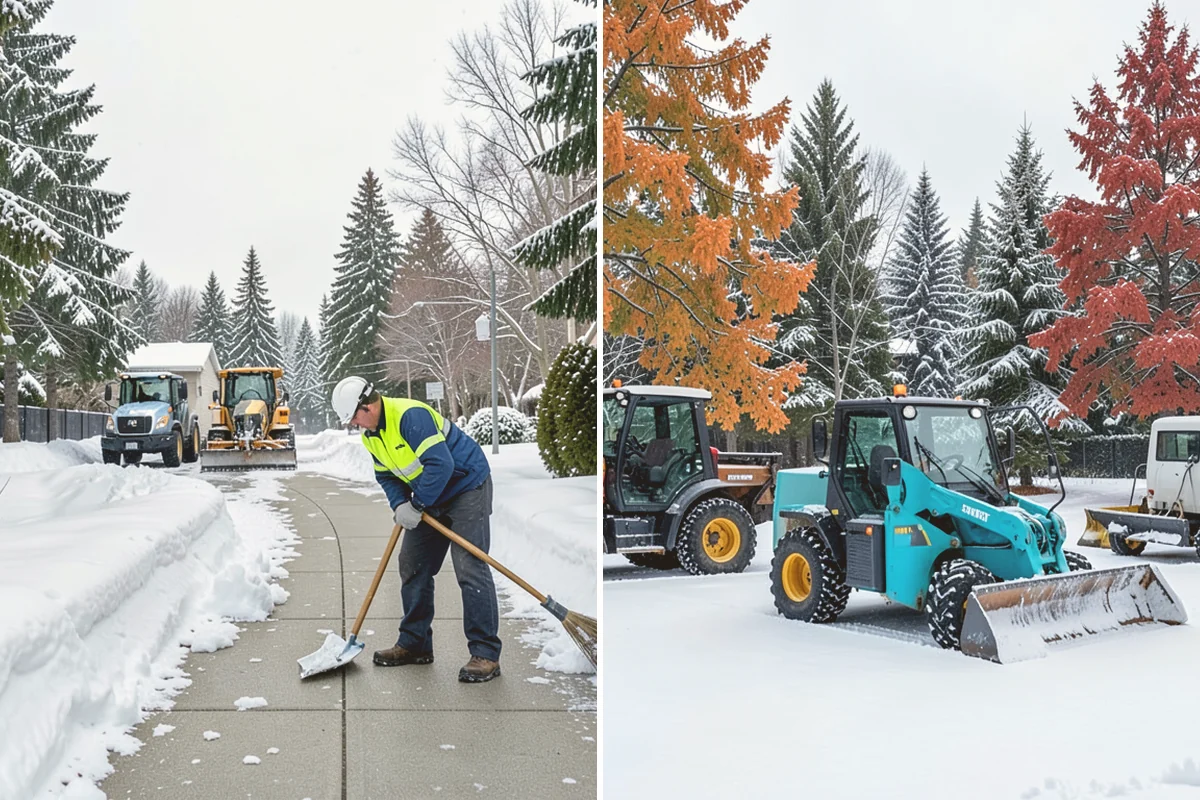 Medical Office Sidewalk Clearing in Algona, King County, WA - Prioritize the accessible route, ramp, and patient drop-off zone