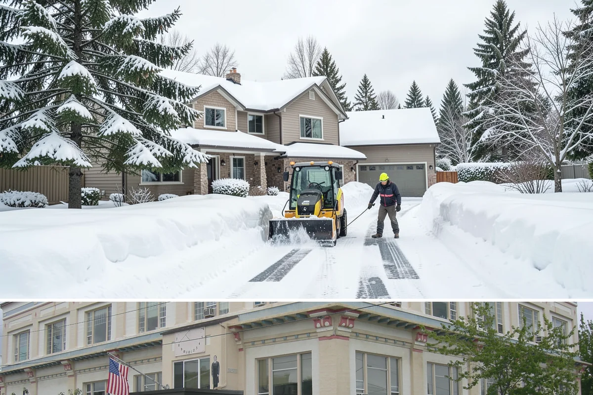 Medical Office Sidewalk Clearing in Anacortes, Skagit County, WA - Medical office risk runs from late November through February, with day-long freeze-thaw demanding repeat visits during clinic...