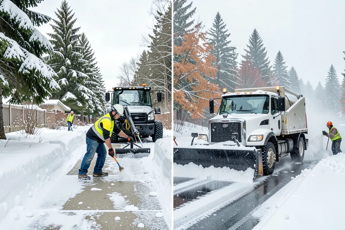 Medical Office Sidewalk Clearing in Arlington, Snohomish County, WA - Prioritize the accessible route, ramp, and patient drop-off zone