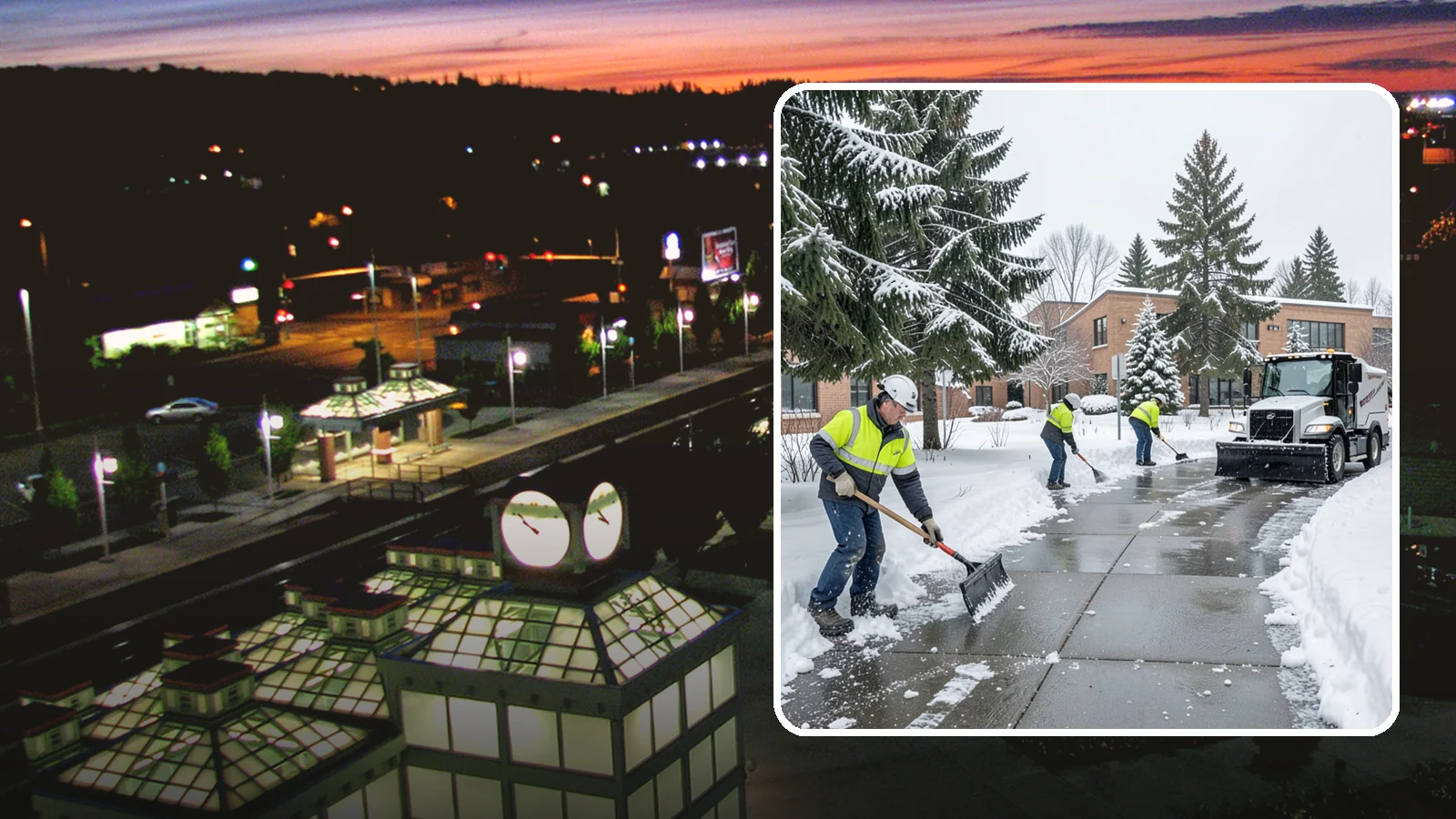 Medical Office Sidewalk Clearing in Auburn, King County, WA - Patient-safety sidewalk clearing for Western Washington medical offices, keeping entrances and accessible routes clear for those...