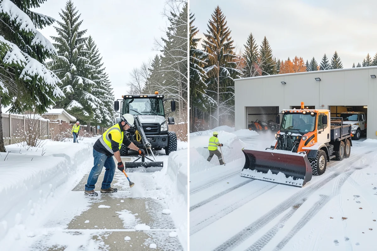Medical Office Sidewalk Clearing in Beaux Arts Village, King County, WA - Prioritize the accessible route, ramp, and patient drop-off zone