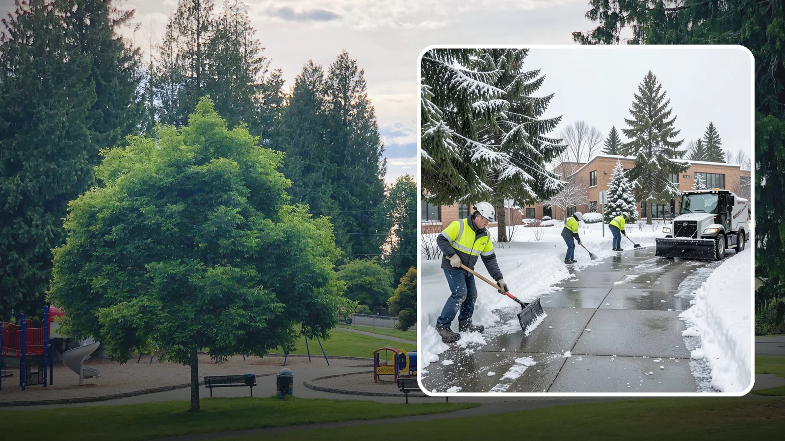 Medical Office Sidewalk Clearing in Bonney Lake, Pierce County, WA - Patient-safety sidewalk clearing for Western Washington medical offices, keeping entrances and accessible routes clear for those...