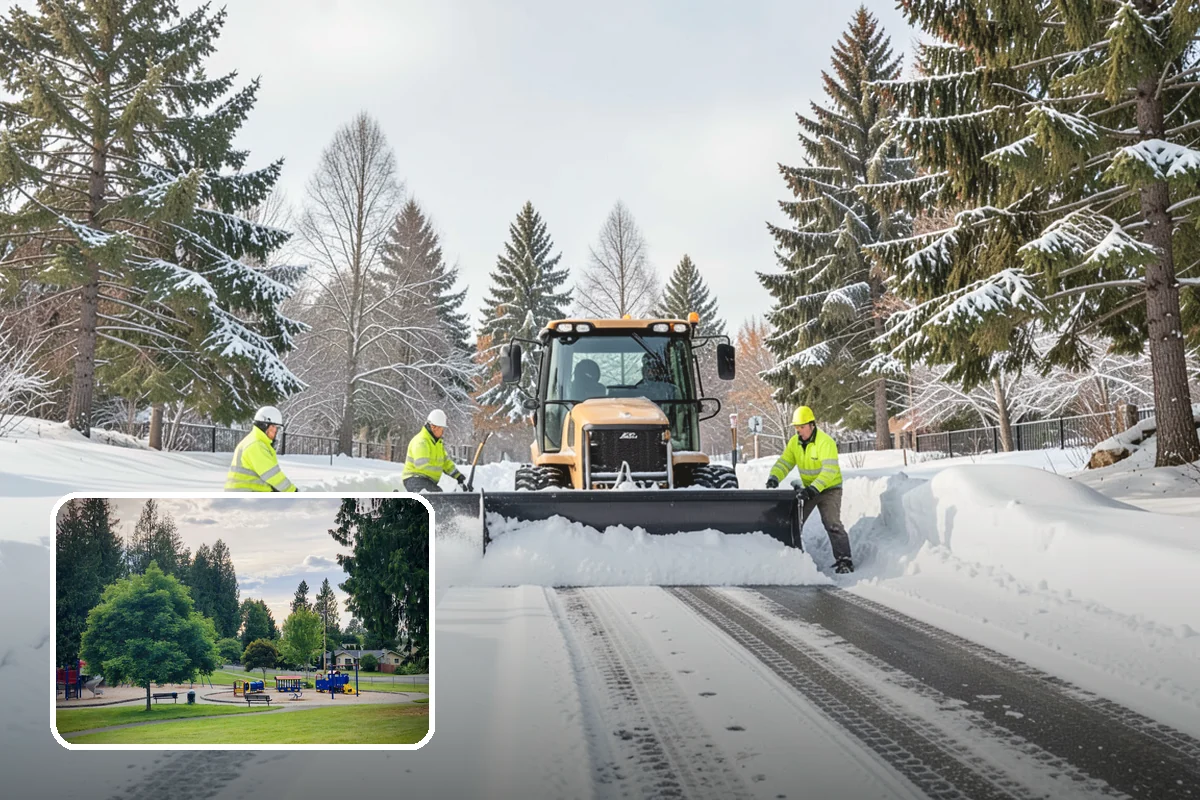 Medical Office Sidewalk Clearing in Bonney Lake, Pierce County, WA - Protects vulnerable patients with limited mobility from falls