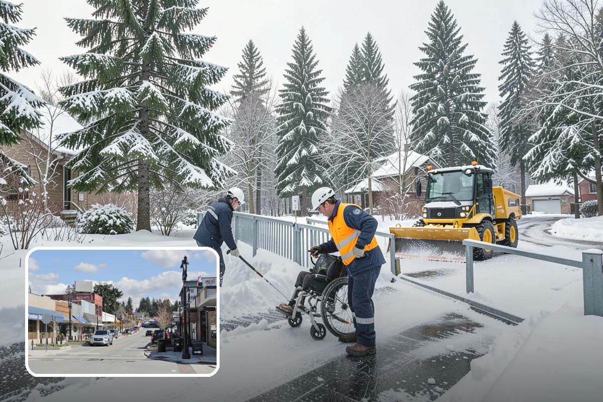 Medical Office Sidewalk Clearing in Bothell, King County, WA - Protects vulnerable patients with limited mobility from falls