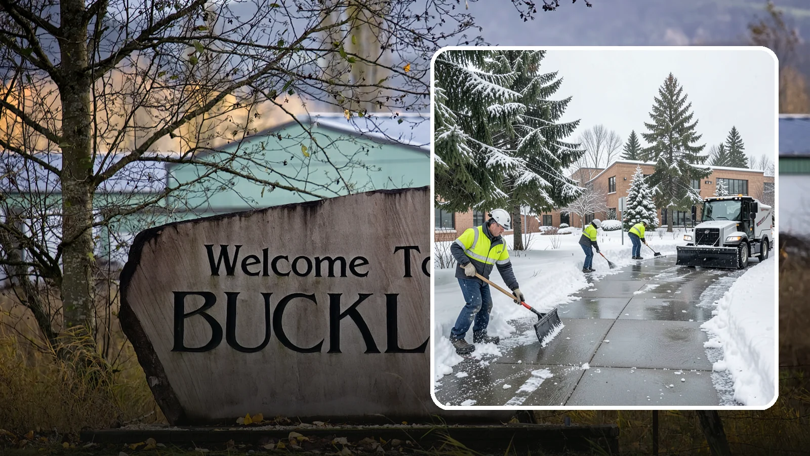 Medical Office Sidewalk Clearing in Buckley, Pierce County, WA - Patient-safety sidewalk clearing for Western Washington medical offices, keeping entrances and accessible routes clear for those...