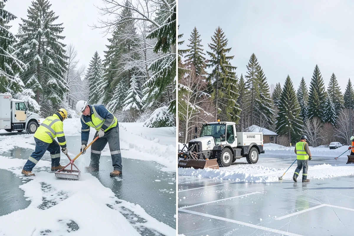 Medical Office Sidewalk Clearing in Buckley, Pierce County, WA - Prioritize the accessible route, ramp, and patient drop-off zone