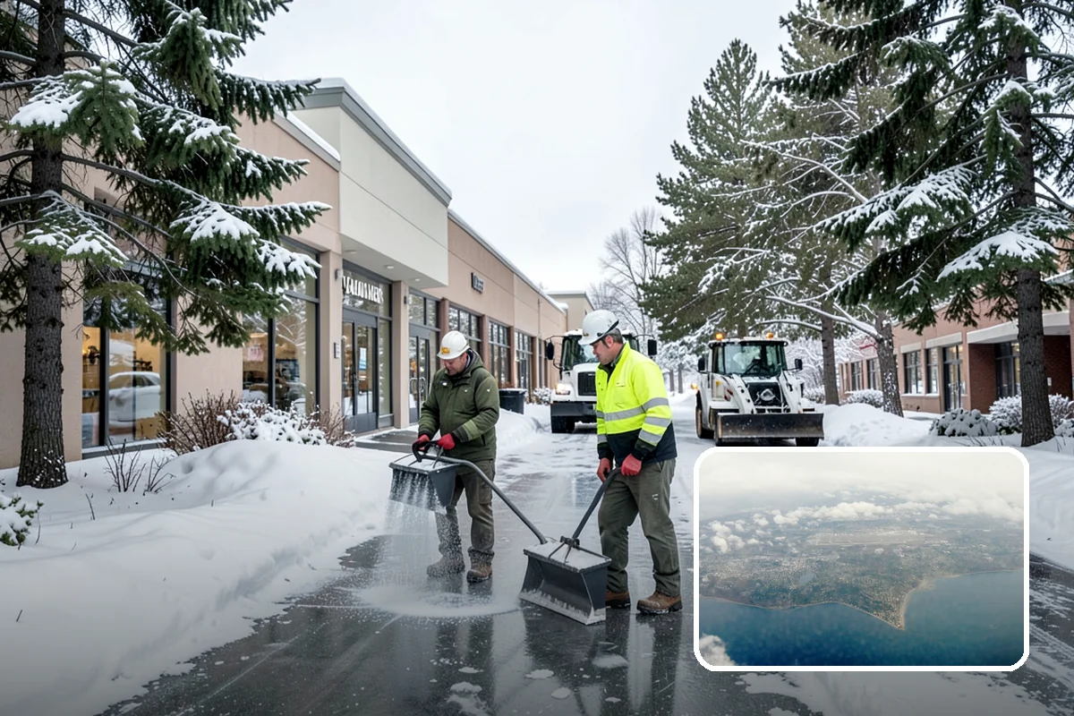 Medical Office Sidewalk Clearing in Burien, King County, WA - Protects vulnerable patients with limited mobility from falls